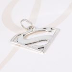 DIJE PLATA SUPERMAN LISO