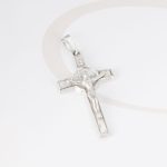 DIJE PLATA CRUZ GR SAN BENITO RELIEVE