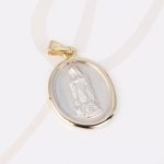 DIJE PLATA MEDALLA VIRGEN FILO RELIEVE