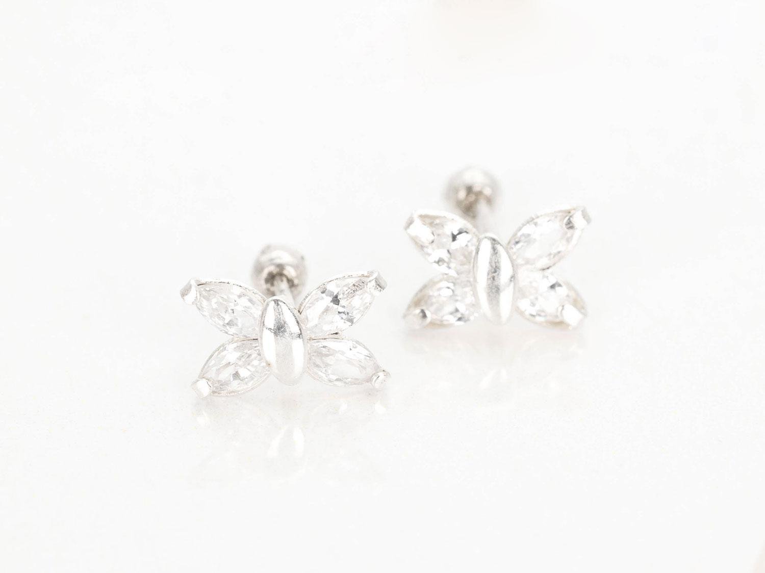 DORMILONA PLATA MARIPOSA COMPLETA ZIRCONIA