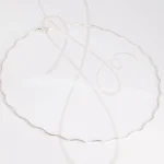 GARGANTILLA PLATA ONDULADA DIAMANTADO