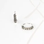 HUGGIES PLATA CUERDA ENREDADA PAVONADO