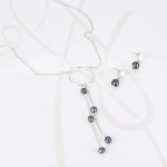 JUEGO PLATA ARO PERLITAS CADENA