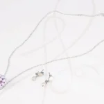 JUEGO PLATA RACIMO PERLITAS CADENA