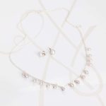 JUEGO PLATA LLUVIA PERLITAS CADENA