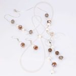 JUEGO PLATA CORBATIN PERLA CRISTAL