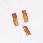 JUEGO PLATA RECTANGULO LARGO ESMALTADO