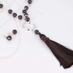 JUEGO PLATA ARO POMPON PIEDRA