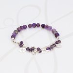 PULSERA CON DIJE PLATA DIJES VARIOS PIEDRA AG