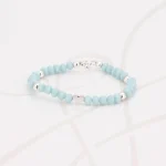 PULSERA SIN DIJE PLATA DIJES VARIOS CRISTAL