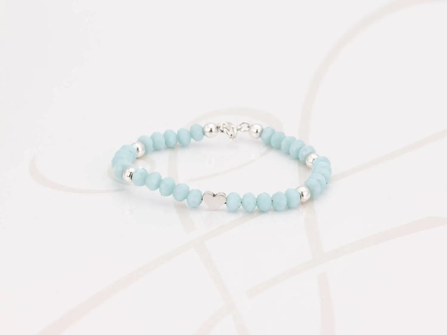 PULSERA SIN DIJE PLATA DIJES VARIOS CRISTAL