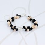 PULSERA SIN DIJE PLATA DOBLE CUBO CRISTAL