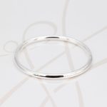 PULSERA SIN DIJE PLATA ARO GRUESO LISO