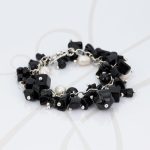 PULSERA SIN DIJE PLATA PERLA PIEDRA ON