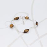 PULSERA SIN DIJE PLATA TUBO CURVO PIEDRA OT