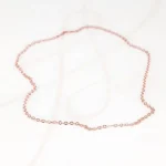 CADENA RECUBRIMIENTO DE ORO ROSA CHICA LISA FORZADA