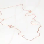 CADENA RECUBRIMIENTO DE ORO ROSA ESLABON LARGO FORZADA