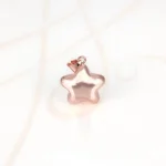 DIJE RECUBRIMIENTO DE ORO ROSA ESTRELLA LISA BOMBACHO