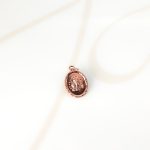 DIJE RECUBRIMIENTO DE ORO ROSA MEDALLA MILAGROSA LISO