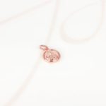 DIJE RECUBRIMIENTO DE ORO ROSA REDONDA SAN JUDAS LISO