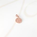 DIJE RECUBRIMIENTO DE ORO ROSA SAN BENITO CHICA LISO