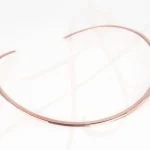 GARGANTILLA RECUBRIMIENTO DE ORO ROSA CIRCULAR ANCHA LISO