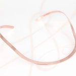 GARGANTILLA RECUBRIMIENTO DE ORO ROSA SENCILLA GRANDE LISO