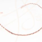 GARGANTILLA RECUBRIMIENTO DE ORO ROSA ZIGZAG CHICO LISO