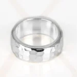 ANILLO RECUBRIMIENTO DE PLATA ARGOLLA ANCHA MARTILLADO