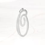DIJE RECUBRIMIENTO DE PLATA CURSIVA O LISO
