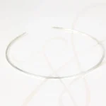 GARGANTILLA RECUBRIMIENTO DE PLATA CIRCULAR PLANA LISO