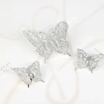 JUEGO RECUBRIMIENTO DE PLATA MARIPOSA LISO