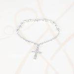 PULSERA CON DIJE RECUBRIMIENTO DE PLATA MISTERIO CHICO LISO