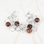 PULSERA SIN DIJE RECUBRIMIENTO DE PLATA MULTIPLES AROS PIEDRA